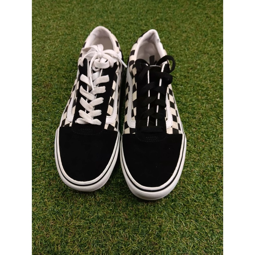 Vans Ward VN0A3IUN5GX Women's 7.5 Casual Shoes Black White Checkerboard Sneakers - Picture 3 of 5